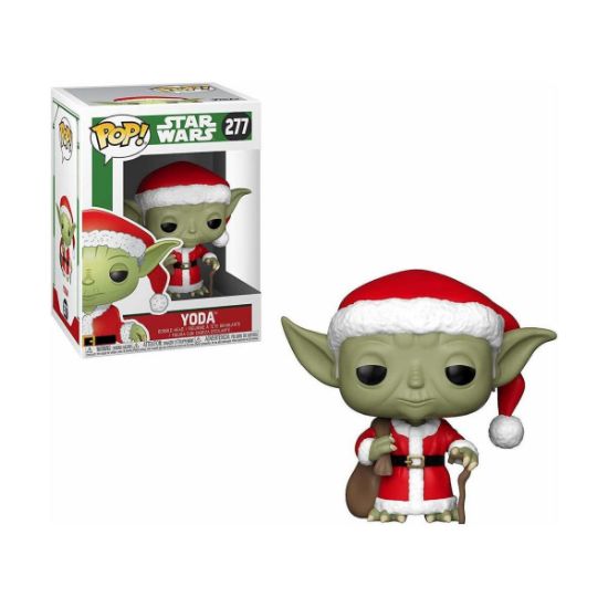 Picture of POP! Star Wars: Holiday Santa Yoda #277 Bobble-Head Vinyl Figure