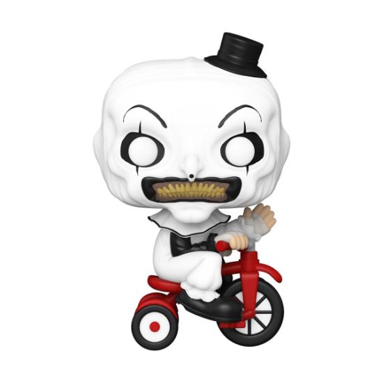 Picture of Funko Pop! Movies: Damien Leone's Terrifier - Art the Clown with Bike #1591 Vinyl Figure