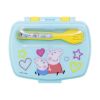 Picture of Stor: Peppa Pig Core 2022 - Funny Sandwich Box With Cutlery (13909)