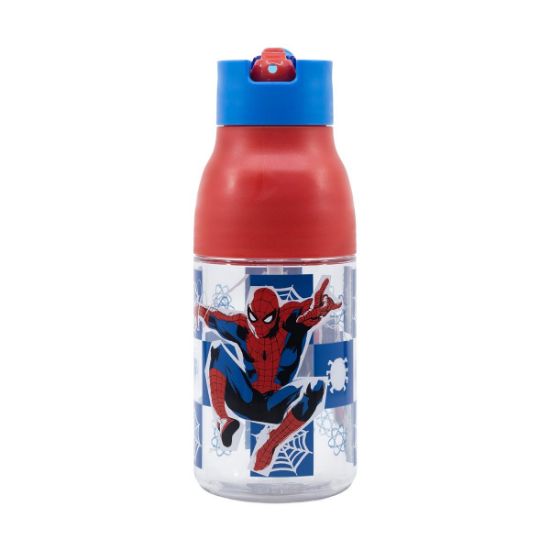 Picture of Stor: Marvel: Spiderman Black Board -  Double Opening Sipper Ecozen Bottle (420ml) (74735)