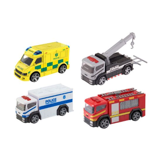 Picture of Teamsterz Street Kingz Emergency Trucks Die-Cast Venhicles For Ages 3+