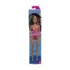 Picture of Mattel Barbie: Beach - Blond Hair Doll Wearing Pink Palm Tree-Print Swimsuit (HXX48)