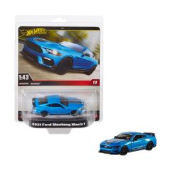 Picture of Mattel Hot Wheels: Premium Real Readers - 2021 Ford Mustang Mach 1 1:43 Vehicle (HWT09)