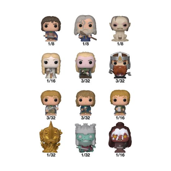 Picture of Funko Bitty Pop! Singles: The Lord of the Rings Mystery Mini Figures (Blind Bag/Random) Vinyl Figures