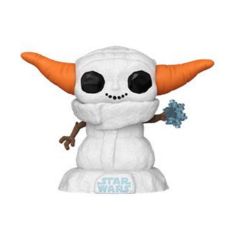 Picture of Funko Pop! Disney Star Wars: The Mandalorian Holiday - Grogu Snowman #748 Bobble-Head Vinyl Figure