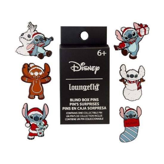 Picture of Loungefly Disney: Lilo & Stitch - Holiday Mystery Box Pin Set (WDPN3215)