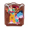 Picture of Loungefly Disney: Winnie the Pooh - Holiday Scene Pooh And Friends (Glows In The Dark) Zip Around Wallet (WDWA3162)