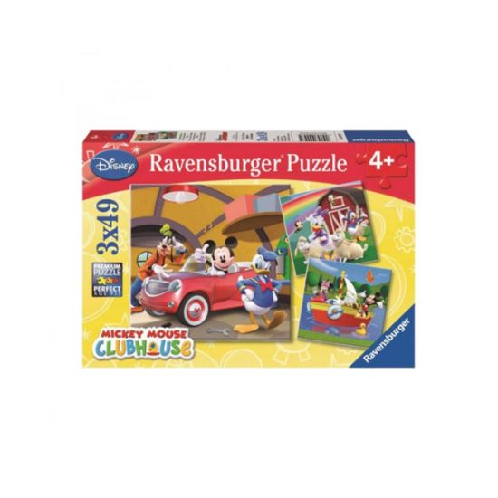 Picture of Ravensburger Puzzle Disney Mickey Mouse Clubhouse - Everyboby Loves Mickey (3x49pcs.) (09247)