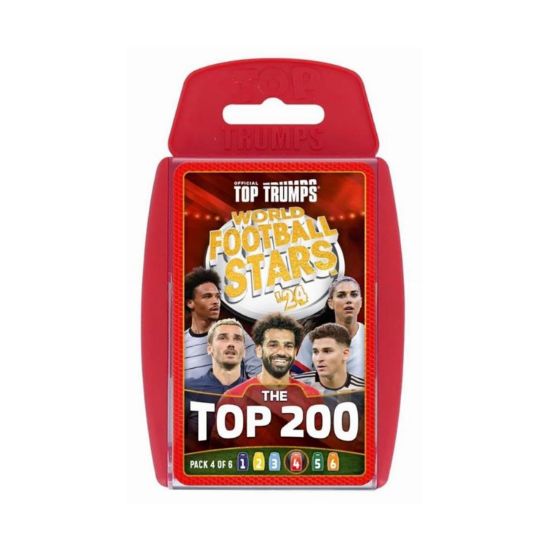 Picture of Winning Moves: Top Trumps - World Football Stars 2024 The Top 200 Pack 4 - Card Game (WM04803-EN1)