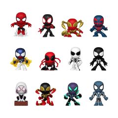 Picture of Funko Mystery Minis: Marvel Comics - Spider-Man, Miles Morales, Iron Spider, Spider-Man 2099, Captain Universe, Superior Spider-Man, Anti-Venom Suit Peter Parker, Symbiote Suit Peter Parker, Spider-Gw