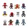 Picture of Funko Mystery Minis: Marvel Comics - Spider-Man, Miles Morales, Iron Spider, Spider-Man 2099, Captain Universe, Superior Spider-Man, Anti-Venom Suit Peter Parker, Symbiote Suit Peter Parker, Spider-Gw