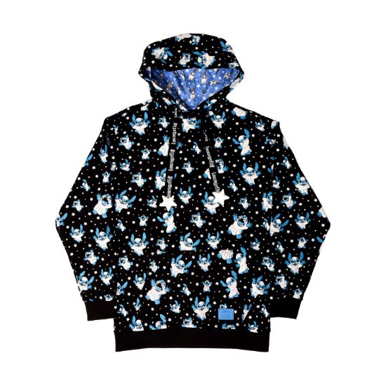 Picture of Loungefly Disney: Lilo & Stitch - Stitch Ghost Hooded Sweatshirt (L) (Glows In The Dark) (WDHD0058L)