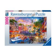 Picture of Ravensburger Puzzle: Sunset over Amsterdam (1000pcs) (12000884)