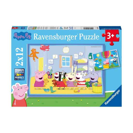 Picture of Ravensburger Puzzle: Peppa Pig - Peppa's Adventures (2x12pcs) (5574)