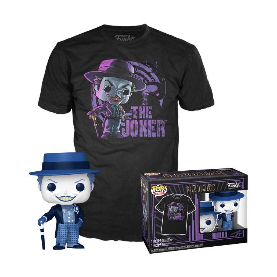 Picture of Funko Pop! & Tee (Adult): Batman (1989) - The Joker Vinyl Figure & T-Shirt (S)