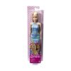 Picture of Mattel Barbie Purple Dress with Flowers - Blonde Doll with Blue Dress (HGM59)