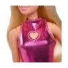 Picture of Mattel Barbie: Fashionistas #230 - Blonde Hair with Pink Metallic Dress Doll (HYT88)