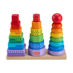 Picture of Fisher-Price - Wooden Stacking Shape Sorter (HXT76)