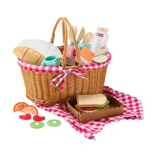 Picture of Fisher-Price - Wooden Picnic Basket Set (HXT81)