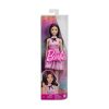 Picture of Mattel Barbie: Fashionistas #224 - Brown Hair with Pink Plaid Dress Doll (HRH21)