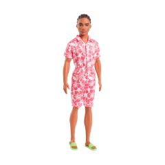 Picture of Mattel Barbie: Ken - Hawaiian Floral Jumpsuit Look with Brown Brides Hair Doll Fashionistas (HYT99)