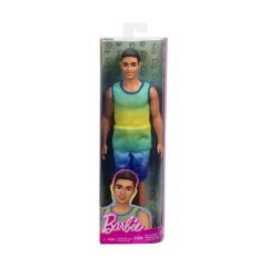Picture of Mattel Barbie: Ken - Ombre Tank & Jean Shorts with Black Hair Doll Fashionistas (HYV00)