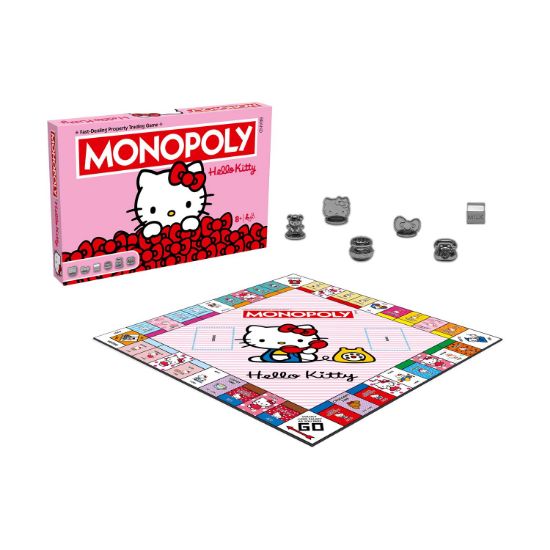 Picture of Winning Moves: Monopoly - Hello Kitty Board Game (English Language) (WM04863-EN1)