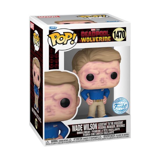 Picture of Funko Pop! Marvel: Deadpool Wolverine - Wade Wilson (Assistant to the Assistant Regional Manager, Drivemax) (Special Edition) #1470 Bobble-Head Vinyl Figure