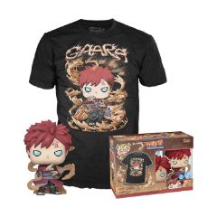 Picture of Funko Funko Pop! & Tee (Adult): Naruto - Gaara (Glows in the Dark) Vinyl Figure and T-Shirt (L)