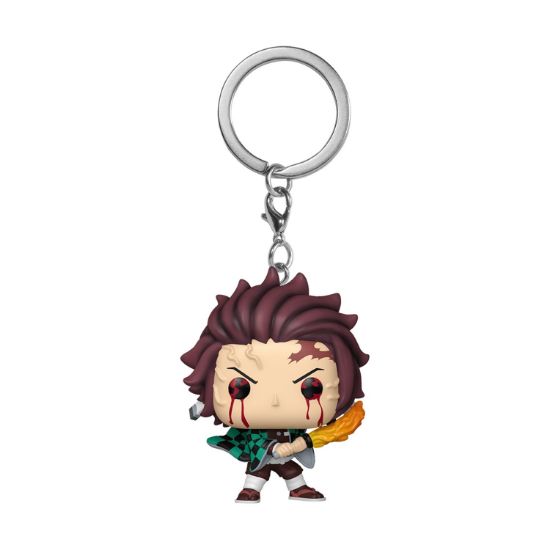 Picture of Funko Pocket Pop!: Demon Slayer - Tanjiro Kamado (Sun Breathing) Vinyl Figure Keychain