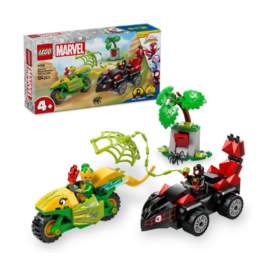 Picture of LEGO® Disney Marvel: Spidey And His Amazing Friends Spin and Electro Dinosaur Vehicle Chase (11198)