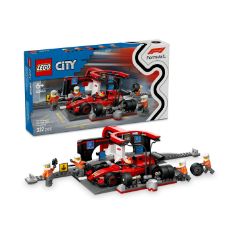 Picture of LEGO® City: F1® Pit Stop & Pit Crew with Ferrari Car (60443)