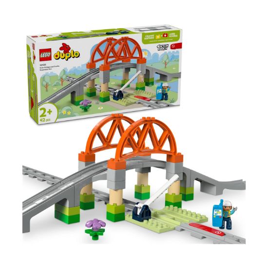 Picture of LEGO® DUPLO® Town: Train Bridge and Tracks Expansion Set (10426)