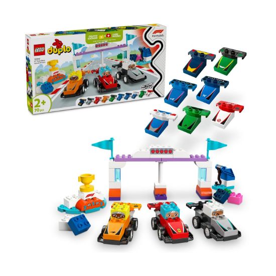 Picture of LEGO® DUPLO® Town: F1® Team Race Cars & Drivers (10445)