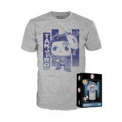 Picture of Funko Boxed Tee: Demon Sleyer - Tanjiro with Wisteria (S)