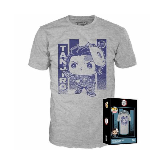 Picture of Funko Boxed Tee: Demon Sleyer - Tanjiro with Wisteria (L)