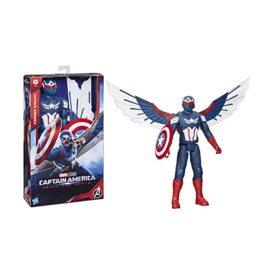 Picture of Hasbro Marvel Captain America: Brave New World - Titan Heroes Captain America Deluxe Titan Figure (F9301)