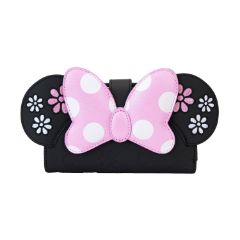 Picture of Loungefly Disney: Minnie - Floral Rock The Dots Flap Wallet (WDWA3202)