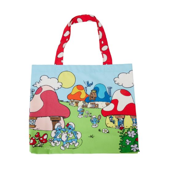 Picture of Loungefly Lafig: The Smurfs - Village Life Canvas Tote Bag (SFTB0013)