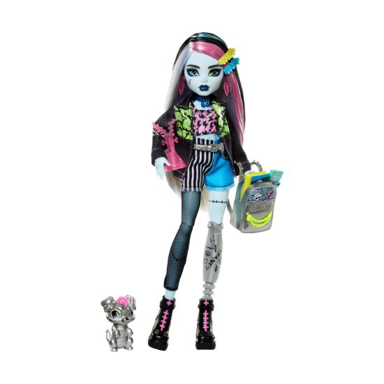 Picture of Mattel Monster High: Frankie Stein - Fashion Doll with Pet (HXH73)