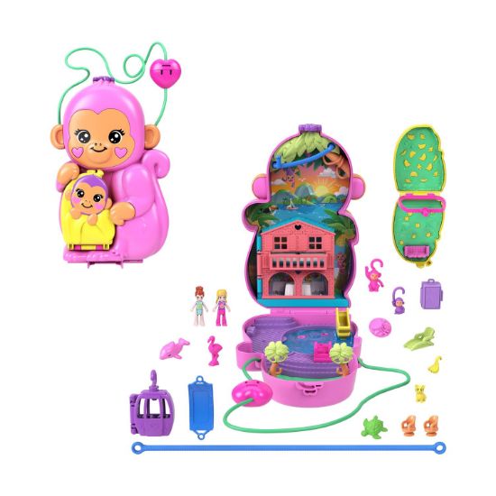 Picture of Mattel Polly Pocket : Adventures In Rio - Momma Monkey And Baby (HWP04)