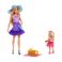 Picture of Mattel Barbie: Family & Friends - Barbie Malibu & Club Chelsea Sister PicNic Dolls (JBF43)