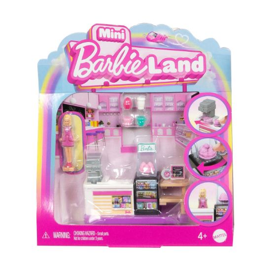 Picture of Mattel Mini Barbieland: Collectible Bakery - Playset with Mini Doll (JCR31)