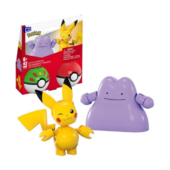 Picture of Mattel Mega Pokemon - Ditto & Pikachu Pokeballs (JCT43)