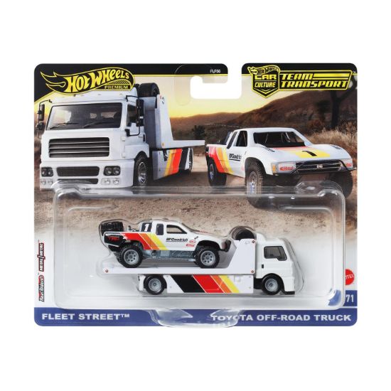 Picture of Mattel Hot Wheels: Premium Car Culture Team Transport - Fleet Street & Toyota Off Road Truck  (HRV39)