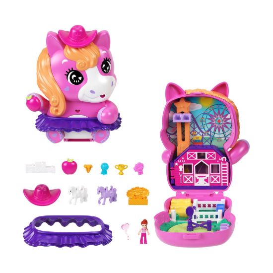 Picture of Mattel Polly Pocket: Tiny Worlds - Pony Rodeo Playset (JCR39)