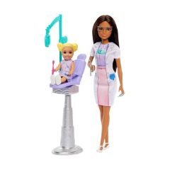 Picture of Mattel Barbie: You Can Be Anything - Dentist Doll with Brown Hair (JCR75)