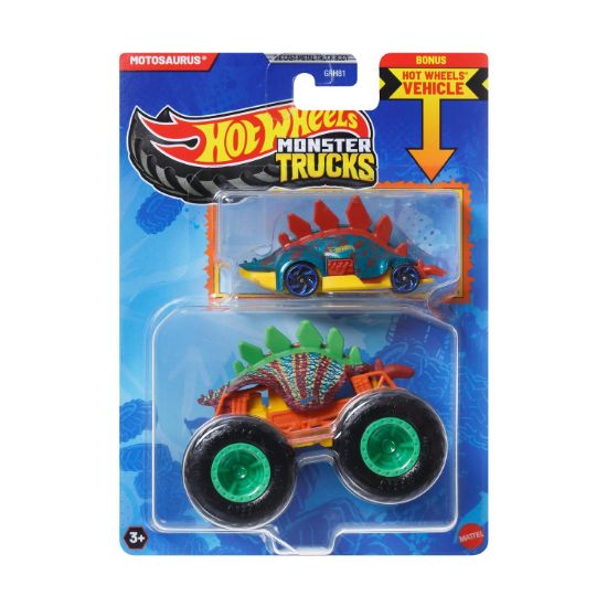 Picture of Mattel Hot Wheels: Monster Trucks - Motosaurus 2 Pack Vehicles (JCG40)