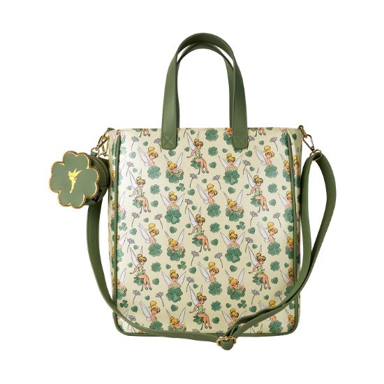 Picture of Loungefly Disney: Tinker Bell - 4-Leaf Clover Tote Bag With Coin Bag (WDTBS0002)