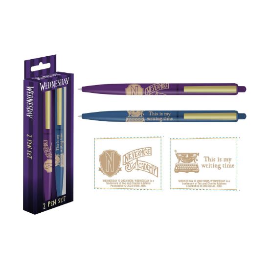 Picture of Pyramid: Wednesday - Nevermore Pen Set 2Pk (SR74439)